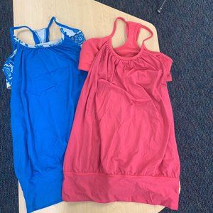 2 Lululemon athletica tops - shelf bra, size 8